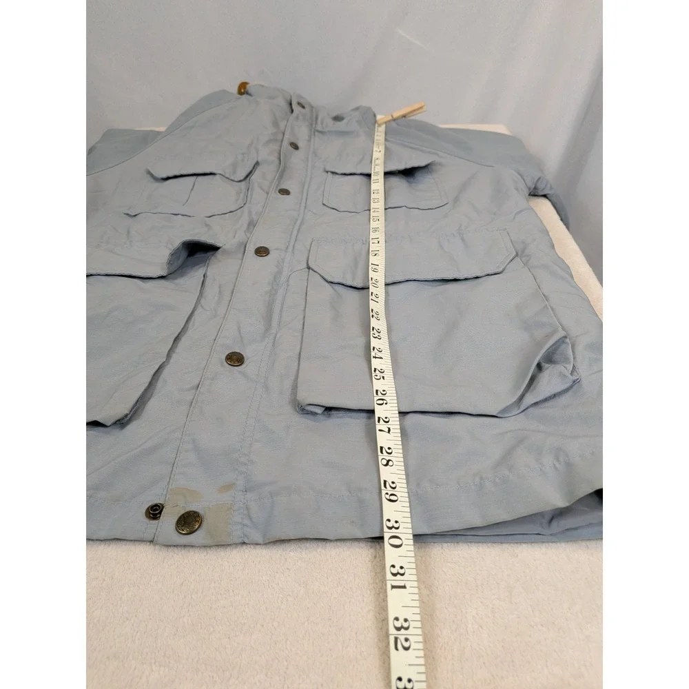 Vintage Mountain Trails Parka Large Blue Gorpcore Wool Lined‎ Field Jacket 80s